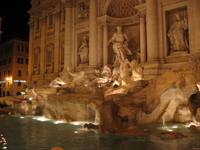 Trevi Fountain at night